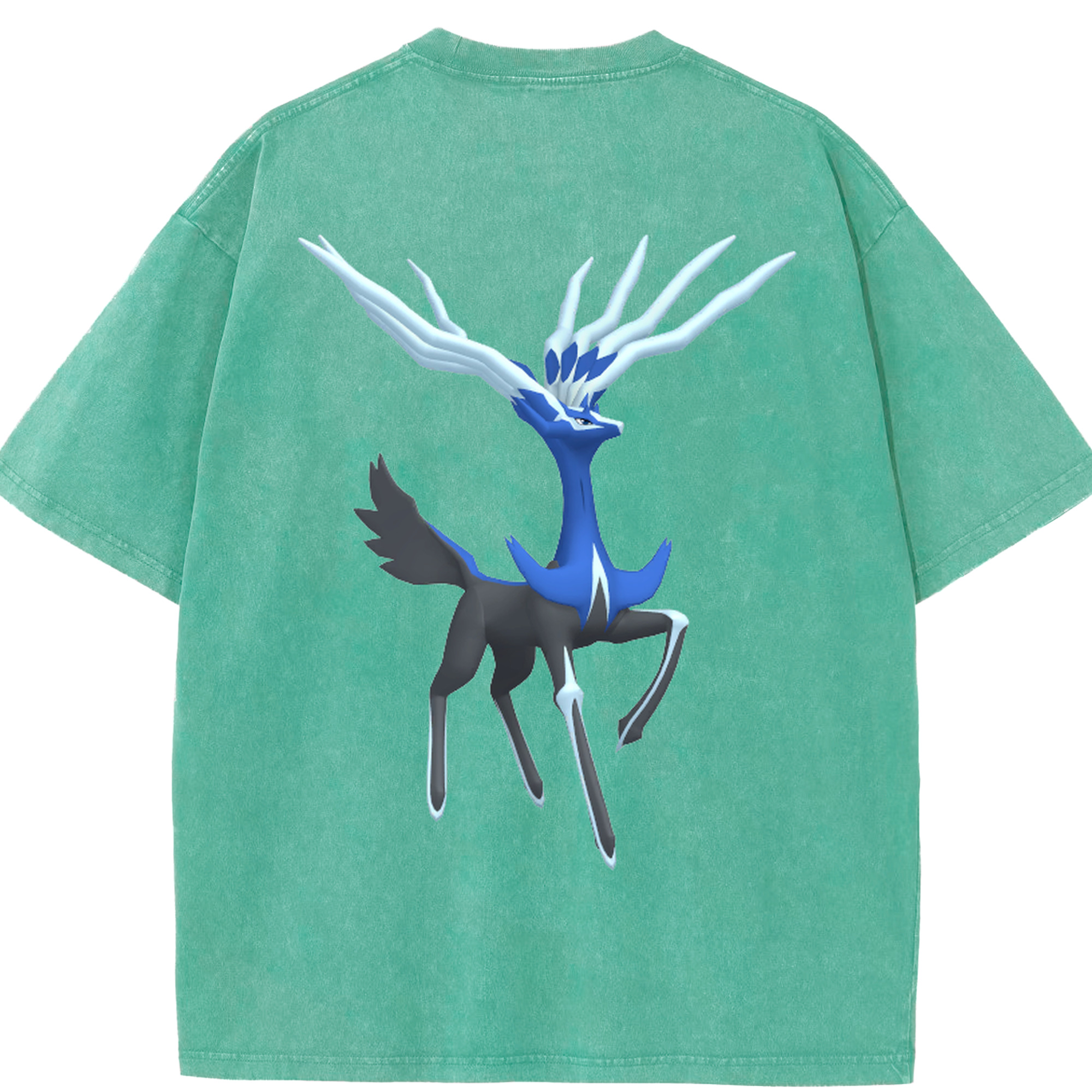 （画像用） ポケットモンスター Pokémon 綿100% ヴィンテージ風 半袖Tシャツ（背面プリント）